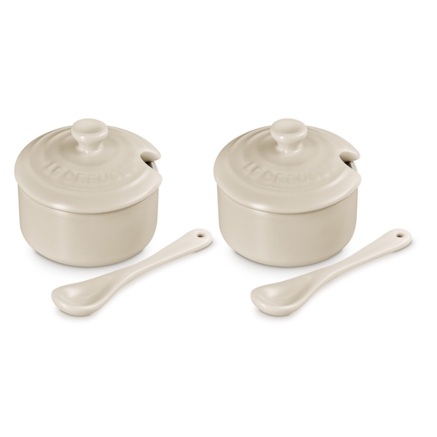 additioanl image for  Le Creuset Set of 2 Condiment Pot Brioch 